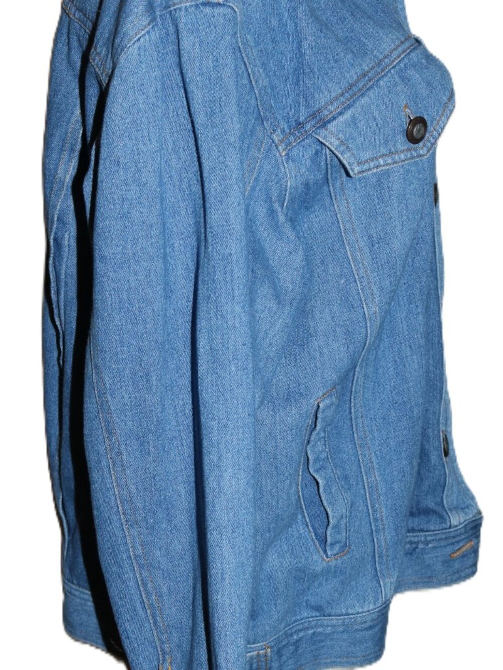 SK Wear vintage denim bluejean jacket size 8 - Picture 2 of 5